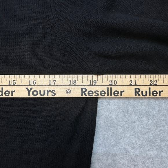 Columbia Sweater Mens S Black 1/4 Zip Pullover Knitted Wool Blend Regular Fit - Picture 8 of 10